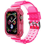 Pulseira de Relógio Transparente para Apple Watch Series 8&7 45mm / SE 2&6&SE&5&4 44mm / 3&2&1 42mm (Castanho Transparente), 7 41mm / 6&SE&5&4 40mm / 3&2&1 38mm, 7 45mm / 6&SE&5&4 44mm / 3&2&1 42mm