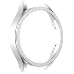 Caixa de Relógio em PC Oca com Diamantes de Uma Só Fila, Para Samsung Galaxy Watch4 44mm