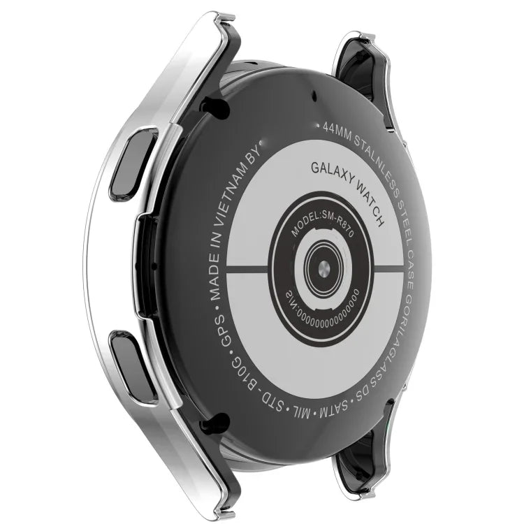 Caixa de Relógio em PC Oca com Diamantes de Uma Só Fila, Para Samsung Galaxy Watch4 44mm