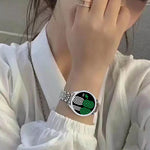 Caixa de Relógio em PC Oca com Diamantes de Uma Só Fila, Para Samsung Galaxy Watch4 44mm