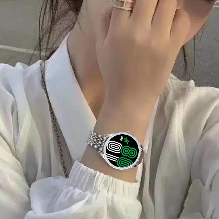 Caixa de Relógio em PC Oca com Diamantes de Uma Só Fila, Para Samsung Galaxy Watch4 44mm
