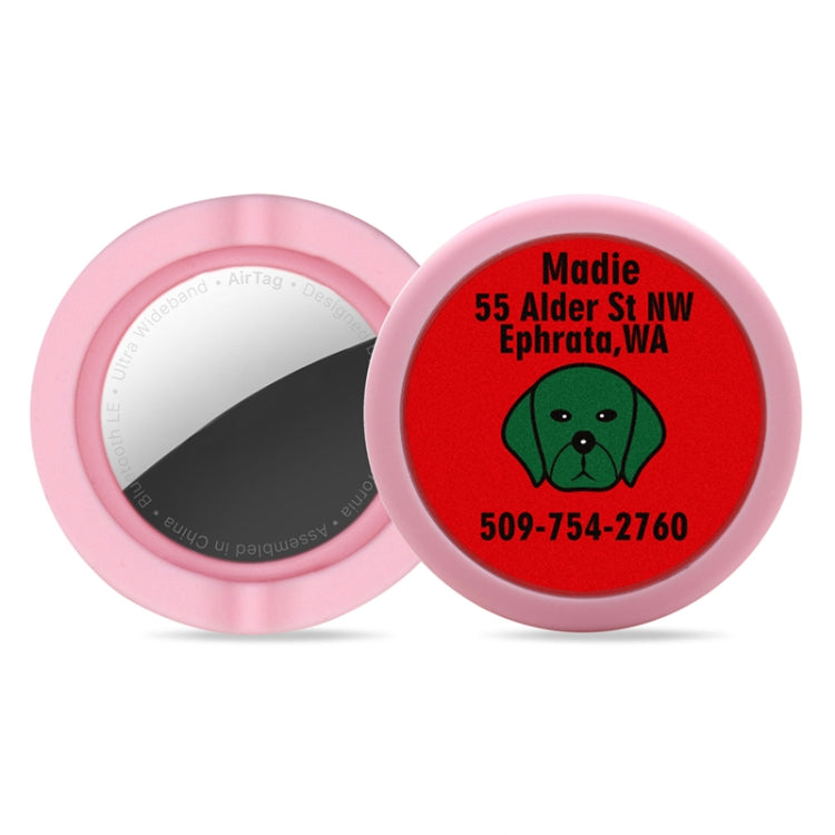 Colar para Cão Capa Protetora Anti-choques para AirTag 2ª Geração / AirTag 1ª Geração