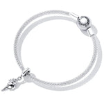 Pendente de Concha em Prata Esterlina S925 para DIY Pulseira Colar Acessórios, Concha