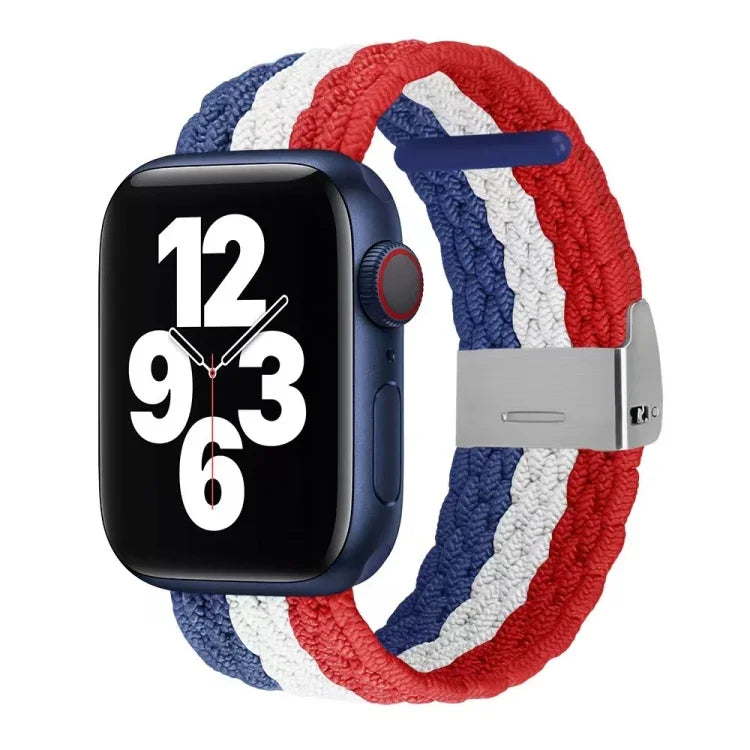 Correia de Relógio Trançada em Nylon para Apple Watch Series, 7 41mm / 6&SE&5&4 40mm / 3&2&1 38mm