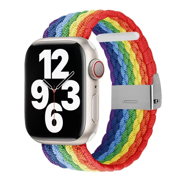Correia de Relógio Trançada em Nylon para Apple Watch Series, 7 41mm / 6&SE&5&4 40mm / 3&2&1 38mm