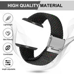 Correia de Relógio Trançada em Nylon para Apple Watch Series, 7 41mm / 6&SE&5&4 40mm / 3&2&1 38mm