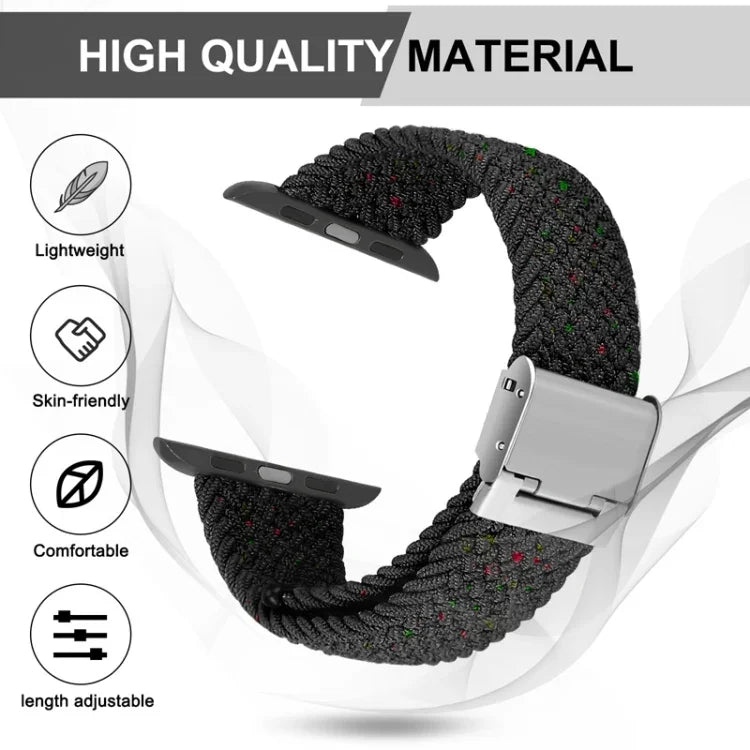 Correia de Relógio Trançada em Nylon para Apple Watch Series, 7 41mm / 6&SE&5&4 40mm / 3&2&1 38mm
