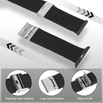 Correia de Relógio Trançada em Nylon para Apple Watch Series, 7 41mm / 6&SE&5&4 40mm / 3&2&1 38mm
