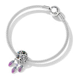 Contas de Árvore da Vida e Apanhador de Sonhos em Prata Esterlina S925 para DIY Pulseira Colar Acessórios, Árvore da Vida Apanhador de Sonhos