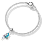 Pendente de Papagaio em Prata Esterlina S925 para DIY Pulseira Colar Acessórios, Papagaio