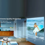 Projetor Inteligente Mini LCD LED Y2 800x480P 80ANSI, Ficha US, Ficha UK, Ficha AU, Ficha UE