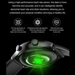 Relógio Inteligente HK8Pro com Ecrã AMOLED de 1,36 polegadas e Correia de Couro, Suporta Função NFC / Monitorização de Oxigénio no Sangue, Correia de Couro (Preto), Correia de Couro (Dourado), Correia de Couro (Prateado)