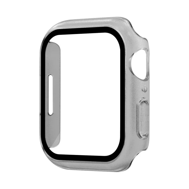Capa de Relógio Impermeável PC+Película Temperada, para Apple Watch Series 9 / 8 / 7 41mm, para Apple Watch Series 9 / 8 / 7 45mm