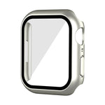 Capa de Relógio Impermeável PC+Película Temperada, para Apple Watch Series 9 / 8 / 7 41mm, para Apple Watch Series 9 / 8 / 7 45mm