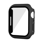 Capa de Relógio Impermeável PC+Película Temperada, para Apple Watch Series 9 / 8 / 7 41mm, para Apple Watch Series 9 / 8 / 7 45mm