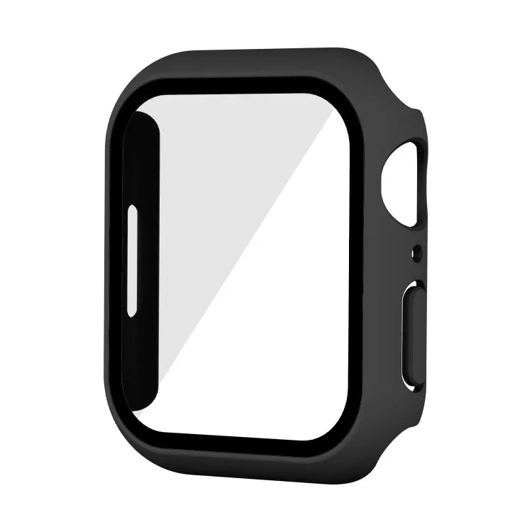 Capa de Relógio Impermeável PC+Película Temperada, para Apple Watch Series 9 / 8 / 7 41mm, para Apple Watch Series 9 / 8 / 7 45mm