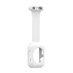 Pulseira de silicone para enfermeira com broche, estojo para Apple Watch Series, 7 41mm / 6&SE&5&4 40mm / 3&2&1 38mm, 7 45mm / 6&SE&5&4 44mm / 3&2&1 42mm
