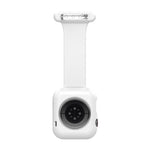 Pulseira de silicone para enfermeira com broche, estojo para Apple Watch Series, 7 41mm / 6&SE&5&4 40mm / 3&2&1 38mm, 7 45mm / 6&SE&5&4 44mm / 3&2&1 42mm