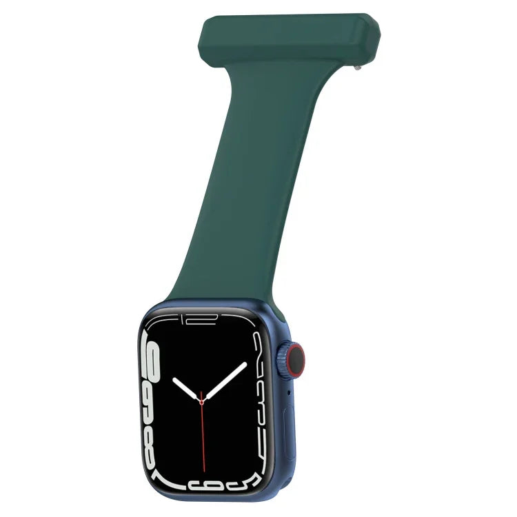Correia de Relógio de Enfermagem em Silicone para Apple Watch Series, 7 45mm / 6&SE&5&4 44mm / 3&2&1 42mm, 7 41mm / 6&SE&5&4 40mm / 3&2&1 38mm