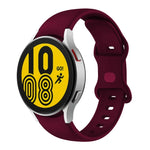 Butterfly Buckle Silicone Watch Band, For Samsung Galaxy Watch4 Classic 42mm / Watch4 40mm, For Samsung Galaxy Watch4 Classic 46mm / Watch4 44mm, For Samsung  Galaxy Watch4 Classic 46mm / Watch4 44mm, For Samsun Galaxy Watch4 Classic 46mm / Watch4 44mm