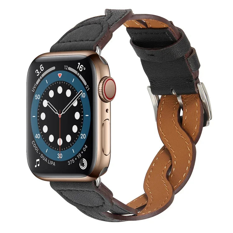 Correia de Relógio Trançada para Apple Watch Series, 7 41mm / 6&SE&5&4 40mm / 3&2&1 38mm, 7 45mm / 6&SE&5&4 44mm / 3&2&1 42mm