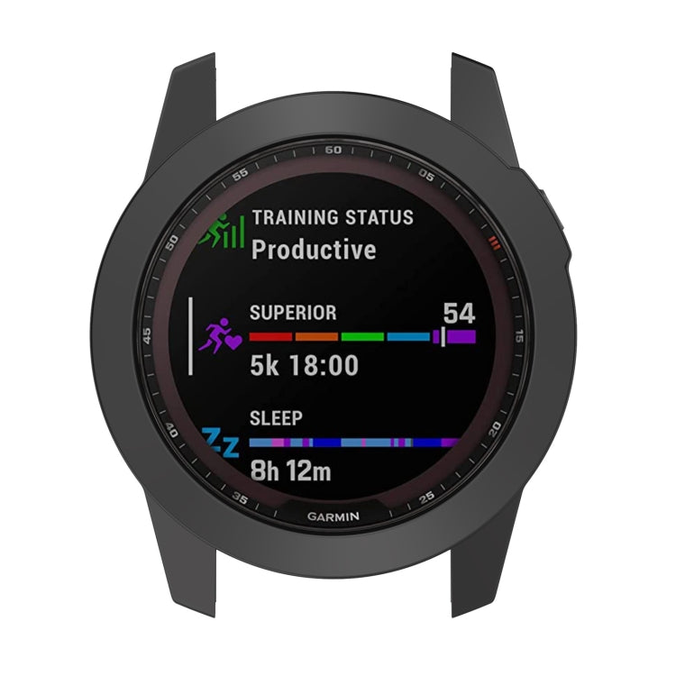 TPU Half-pack Hollowed Electroplating Watch Case, For Garmin Fenix 7S, For Garmin Fenix 7X, For Garmin Fenix 7