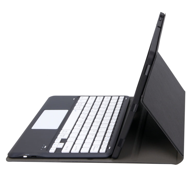 T12B-A Capa de Couro para Tablet com Teclado Bluetooth e Touchpad Destacável, Para iPad Air 13 2025 / 2024 / Pro 12.9 polegadas 2021/2020/2018