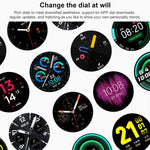 Pulseira Inteligente S30 com Ecrã TFT de 1,28 polegadas, Suporta Monitorização da Temperatura Corporal/Monitorização do Sono