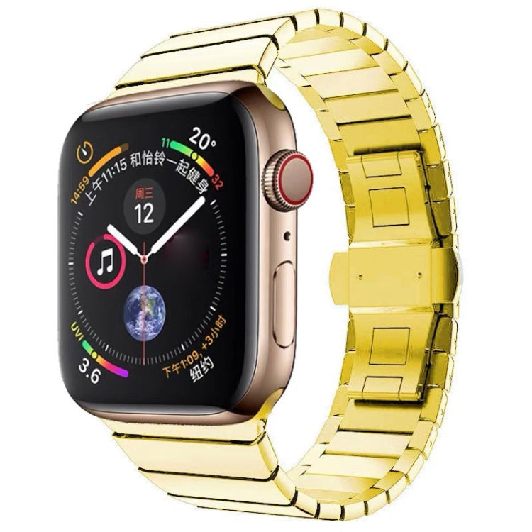 Correia de Relógio com Fivela Borboleta em Aço de Uma Conta para Apple Watch Series, Para Apple Watch Series 8&7 41mm, Para Apple Watch Ultra 49mm / Series 8&7 45mm, 7 41mm / 6&SE&5&4 40mm / 3&2&1 38mm, 7 45mm / 6&SE&5&4 44mm / 3&2&1 42mm