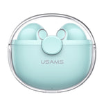 USAMS BU12 Auriculares Bluetooth 5.1 TWS meio intra-auricular sem fios, USAMS BU12