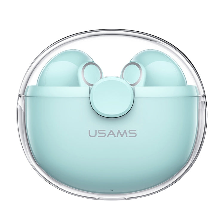 USAMS BU12 Auriculares Bluetooth 5.1 TWS meio intra-auricular sem fios, USAMS BU12