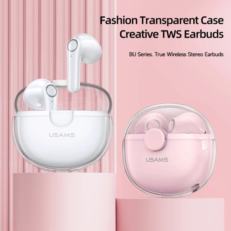 USAMS BU12 Auriculares Bluetooth 5.1 TWS meio intra-auricular sem fios, USAMS BU12