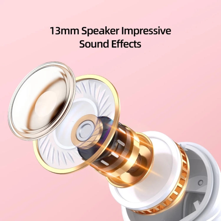 USAMS BU12 Auriculares Bluetooth 5.1 TWS meio intra-auricular sem fios, USAMS BU12