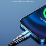 Cabo de dados de carregamento rápido 3 em 1 awei CL-972 Tipo-C / USB-C + 8 pinos + Micro USB, comprimento: 1,2m
