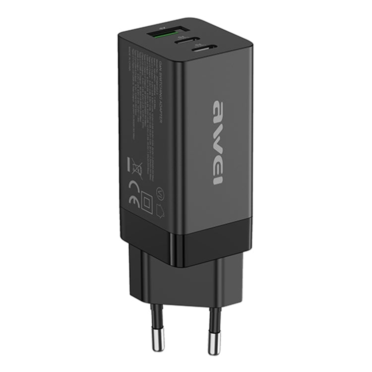 Carregador de Viagem de Carregamento Rápido awei PD9 65W GaN, Ficha UE