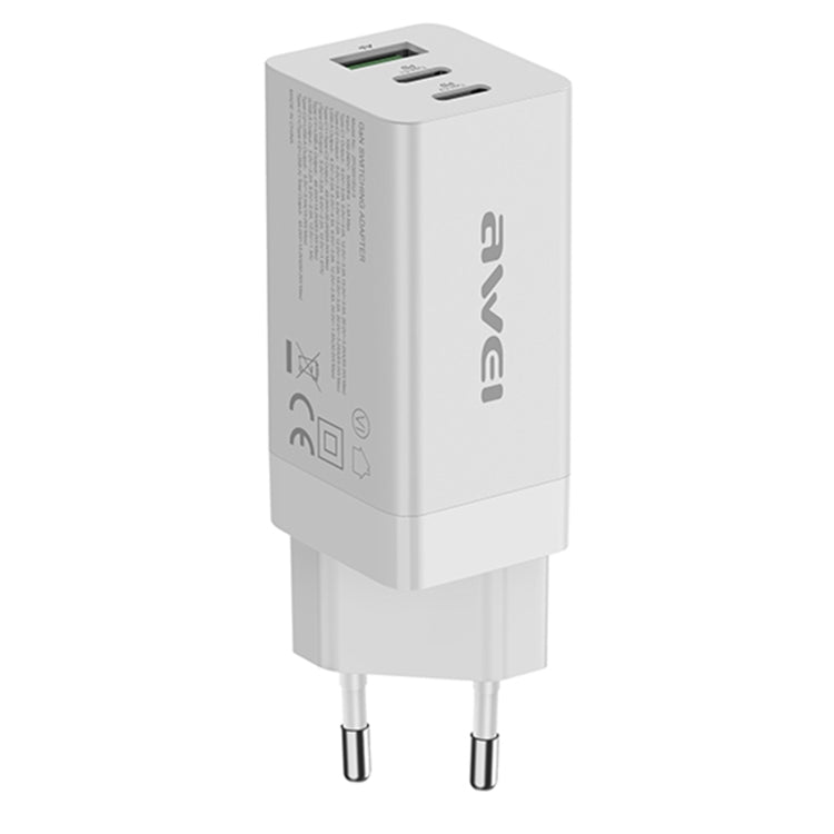 Carregador de Viagem de Carregamento Rápido awei PD9 65W GaN, Ficha UE