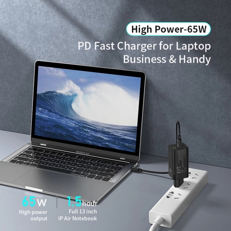 Carregador de Viagem de Carregamento Rápido awei PD9 65W GaN, Ficha UE