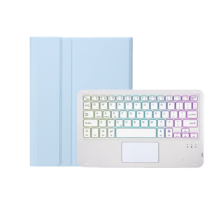Capa de Couro com Teclado Bluetooth, Touchpad e Slot para Caneta com Sensação de Pele T07B-AS, para iPad 9.7 2018&2017 / Pro 9.7 / Air 2, para iPad 10.2 2021&2020&2019/Air 2019/Pro 10.5, para iPad Air 11 2025 / 2024 / Pro 11 2021&2020&2018