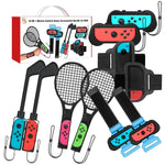 JYS JYS-NS215 Conjunto de Acessórios Desportivos Somatosensoriais 10 em 1 para Nintendo Switch, JYS 10 em 1