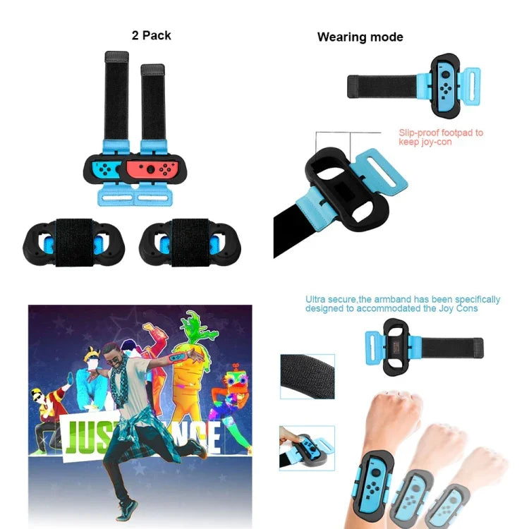 JYS JYS-NS215 Conjunto de Acessórios Desportivos Somatosensoriais 10 em 1 para Nintendo Switch, JYS 10 em 1