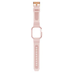 Integrated Carbon Fiber Pattern Silicone Watch Band For Apple Watch Series, 7 41mm / 6&SE&5&4 40mm / 3&2&1 38mm, 7 45mm / 6&SE&5&4 44mm / 3&2&1 42mm
