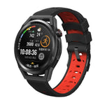 Correia de Relógio de Silicone com Três Fileiras de Orifícios em Forma Trapezoidal, Para Samsung Galaxy Watch 4 / Watch4 Classic, Para Samsung Galaxy Watch 42mm, Para Samsung Galaxy Watch 46mm, Para Samsung Galaxy Watch Active