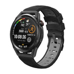 Correia de Relógio de Silicone com Três Fileiras de Orifícios em Forma Trapezoidal, Para Samsung Galaxy Watch 4 / Watch4 Classic, Para Samsung Galaxy Watch 42mm, Para Samsung Galaxy Watch 46mm, Para Samsung Galaxy Watch Active