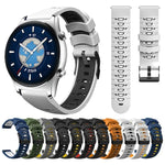 Correia de Relógio de Silicone com Três Fileiras de Orifícios em Forma Trapezoidal, Para Samsung Galaxy Watch 4 / Watch4 Classic, Para Samsung Galaxy Watch 42mm, Para Samsung Galaxy Watch 46mm, Para Samsung Galaxy Watch Active