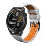 Correia de Relógio de Silicone com Três Fileiras de Orifícios em Forma Trapezoidal, Para Samsung Galaxy Watch 4 / Watch4 Classic, Para Samsung Galaxy Watch 42mm, Para Samsung Galaxy Watch 46mm, Para Samsung Galaxy Watch Active