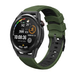 Correia de Relógio de Silicone com Três Fileiras de Orifícios em Forma Trapezoidal, Para Samsung Galaxy Watch 4 / Watch4 Classic, Para Samsung Galaxy Watch 42mm, Para Samsung Galaxy Watch 46mm, Para Samsung Galaxy Watch Active