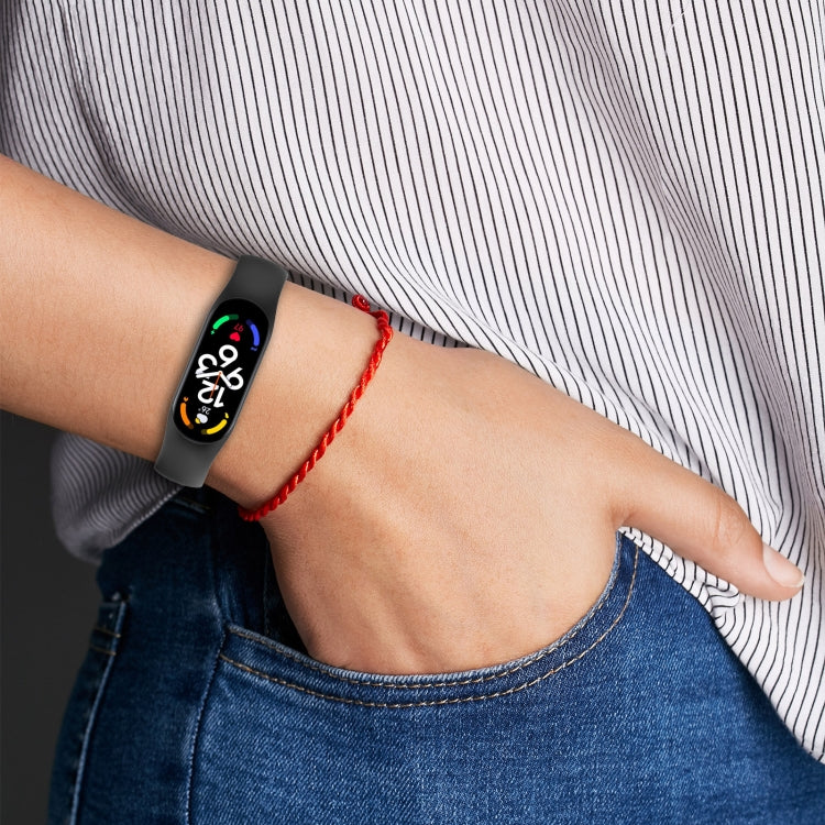 Official Silicone Watch Band, For Xiaomi Mi Band 7 / 7NFC / 6 / 6 NFC / 5 / 5 NFC / Amazfit Band 5