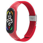 Adjustable Nylon Braided Integrated Watch Band, For Xiaomi Mi Band 7