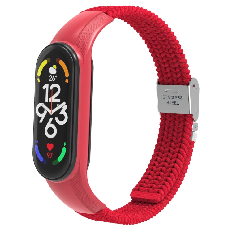 Adjustable Nylon Braided Integrated Watch Band, For Xiaomi Mi Band 7