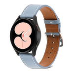 Plain Weave Leather Watch Band, For Samsung Galaxy Watch4 40mm / 44mm